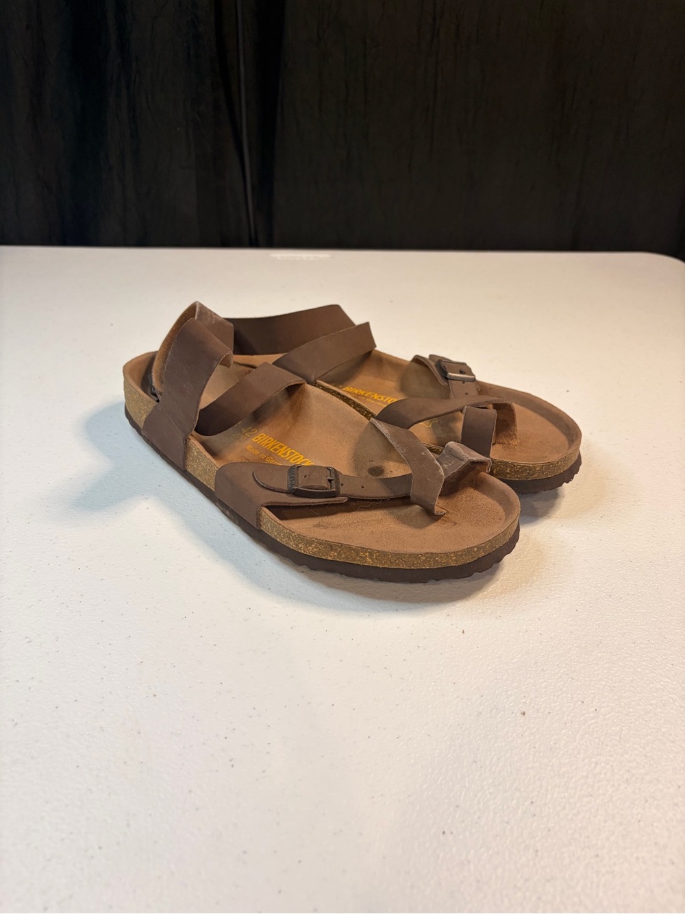 Birkenstock Brown Leather Yara Sandals Women's Size 11